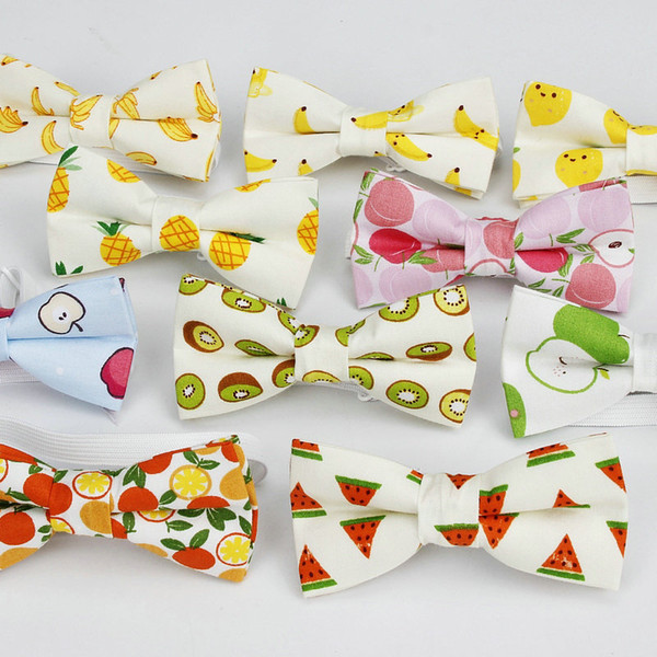 Classic Baby Kid Bow Ties Boy Children Pre Tie Tuxedo Bowties Pet Banana Print Cute Students Child Necktie Butterfly 14Colors