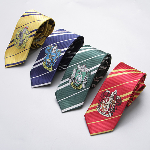 New fashion 4 colors Slytherin Necktie ties College Style tie series gift for boys girls school tie