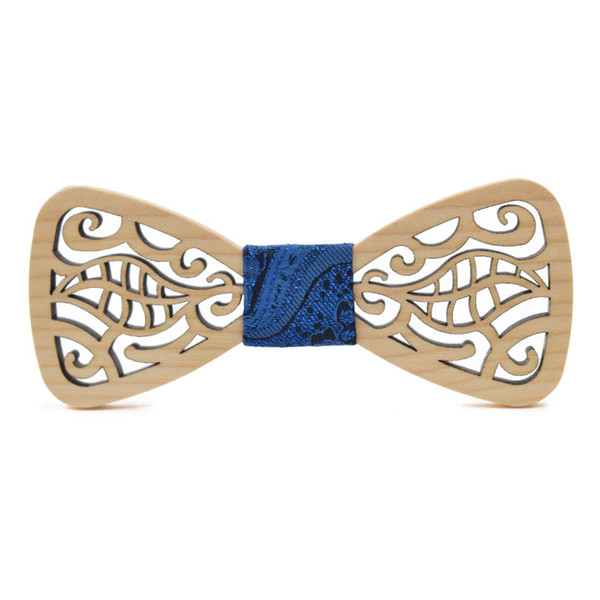 wholesale Formal Business Wood Bowtie Men Suit Wooden Bowtie for Wedding Party Handmade Collar Tie Male Bowknots Borboleta