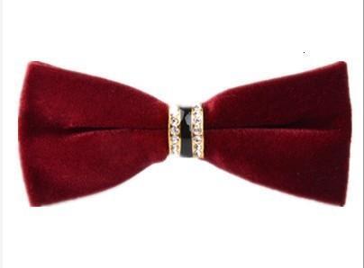 new Korean version of the Korean version of the gold velvet bow tie men red groom wedding dress business bow tie