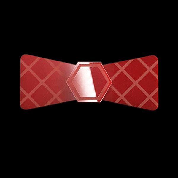 2018 Spring Wedding Season Collection Glossy Candy Red Fashion Acrylic Bow Tie Groom Butterfly Tie Fashion Men Accessory