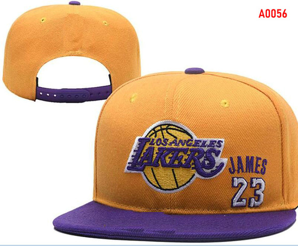 factory outlet new 23 james hats LAL Los Angeles Snapback Caps Adjustable All Team Baseball women men Snapbacks High Quality Sports hat 003