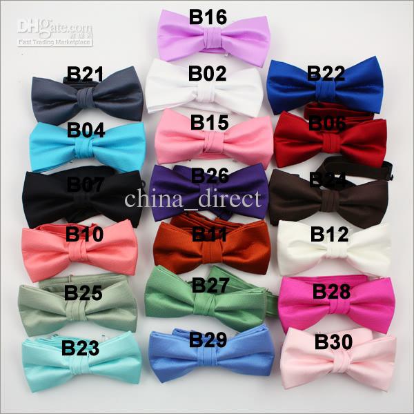 Tuxedo PreTied Black Bow Tie Satin Adjustable Brand 100pcs/lot