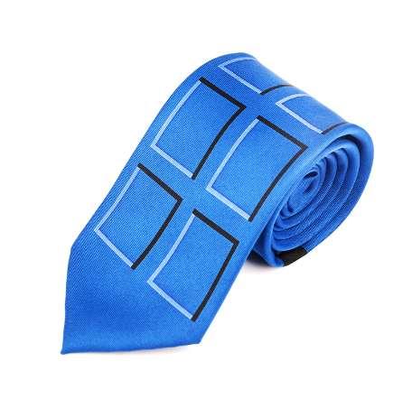 TARDIS Neck Tie Doctor Who Police Public Call Box Necktie Dr. Who Halloween Adult Fashion Party Wedding Accessories