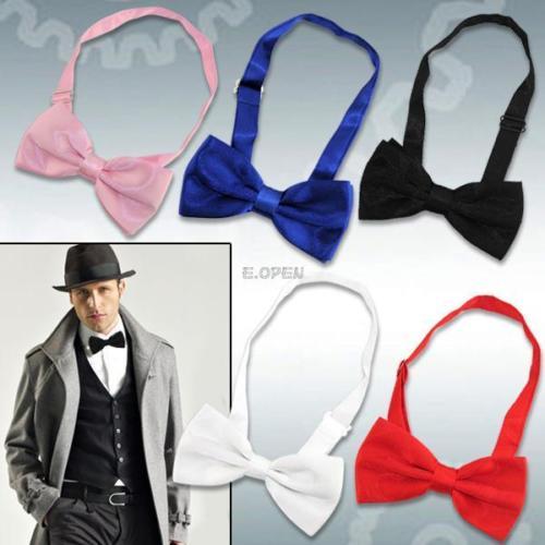 Men Tie Pure Color Hot Style Leisure Formal Adult Wedding Bowtie Korean Diamond Color Adjustable Tuxedo Bow Tie