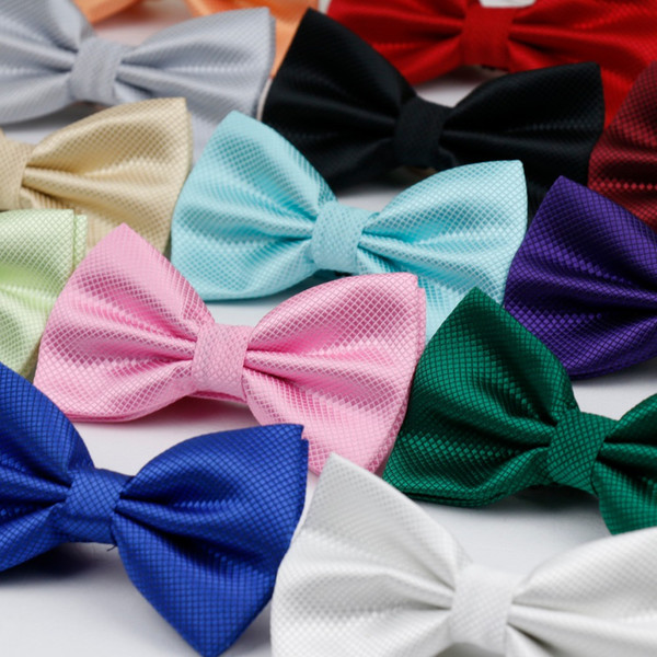 Plaid Bowties Groom Mens Solid Fashion Cravat For Men Butterfly Gravata Male Marriage Wedding Party Bow Ties hot Selling 5pcs Randomly