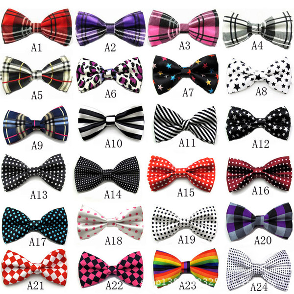 Fashion Solid High Quality Bow Tie Men Bowtie Women Londen Style Uniform Bowtie Casual Fashion Leopard Stripe