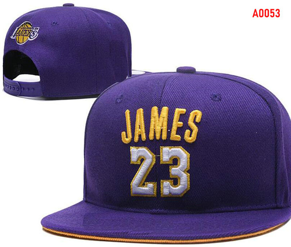 factory outlet new 23 james hats LAL Lakers Snapback Caps Adjustable All Team Baseball women men Snapbacks High Quality Sports hat 002