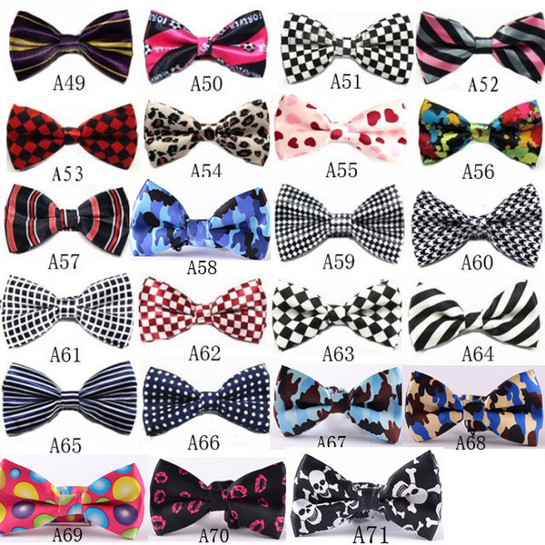 1000pcs/lot Children mixed color plaid Bowtie/rainbow color kids Tuxedo General Party Neckties Butterfly Bowtie