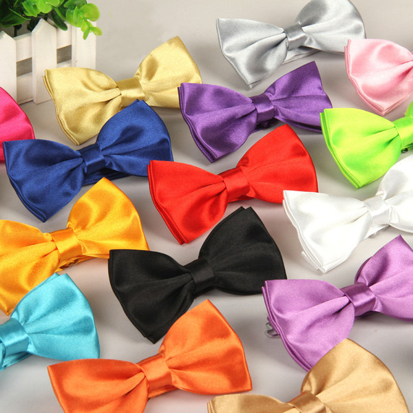 30 colors Man Women Bow Ties Neckwear bowties Wedding Bow Tie solid Neck Tie for business suit Christmas gift 210042