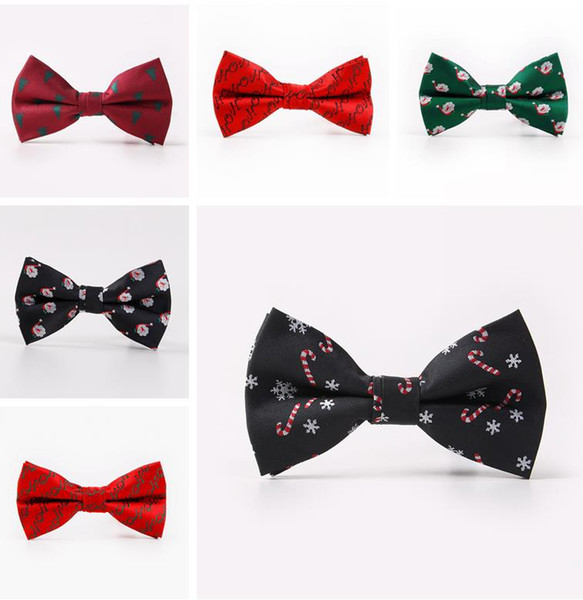 Xmas Bow Ties for Men Christmas Tree snowflake Bowties For Men Wedding Cravat Fashion Casual Bowknot Bowties Men Christmas Gifts