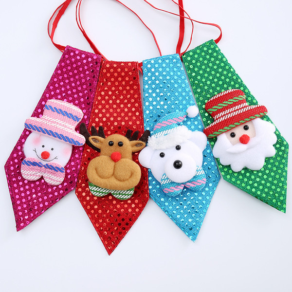 Christmas New Year tie party decoration supplies adult children creative Christmas bow tie children party dance decoration small gifts