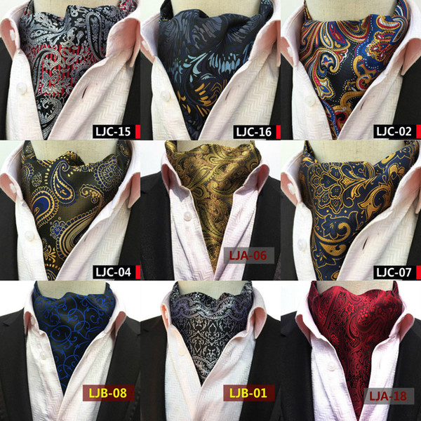 Fashion Retro Paisley Cravat Luxury Men Wedding Formal Cravat British Style Gentleman Silk Scarves Neck Ties Suit Scarves Business Necktie