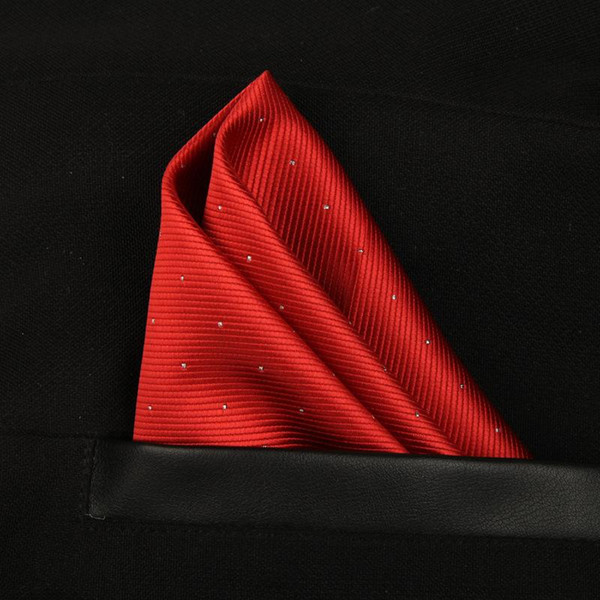 20 colors Luxury Pocket handkerchief 25*25 silk kerchief tie gentleman business suit cravats for banquet party Christmas gift 210048