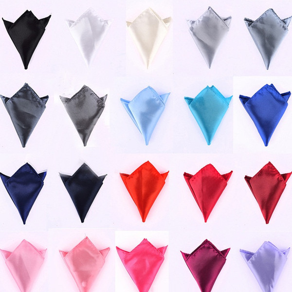 Wholesale - fashion men suits pocket towel solid color handkerchiefs small square wedding party accessories bow tie A0722