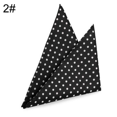 Top 2017 Hanky Solid polka dots Men's Fashion Pocket Square Hankerchief Wedding Party Hankerchief