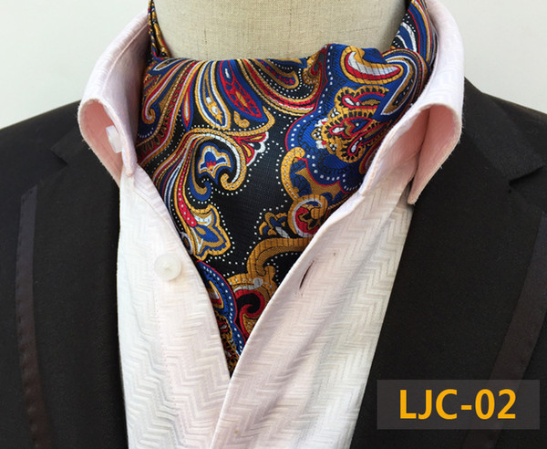 Fashion Cravat Luxury Men Wedding Formal Cravat British Style Gentleman neckerchief Neck Ties Suit Scarves Business Necktie