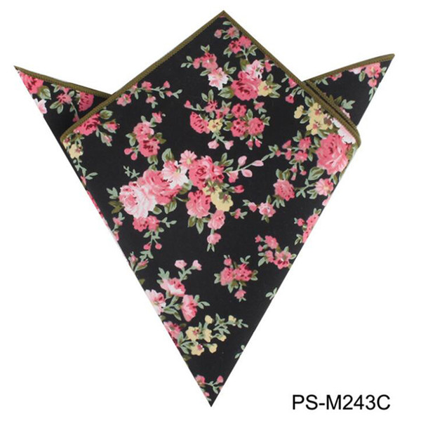 Men Paisley Cotton Handkerchief 28 * 28 cm Fashion Floral Stripe Suits Decor Pocket Square Fancy Dress Party Men's Tuxedo Handkerchief Hanky