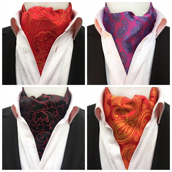 Polyester Cravat Suit Scarves Neck Ties Business Men Jacquard Gentleman Fashion Formal Colors Mix 13rf F1