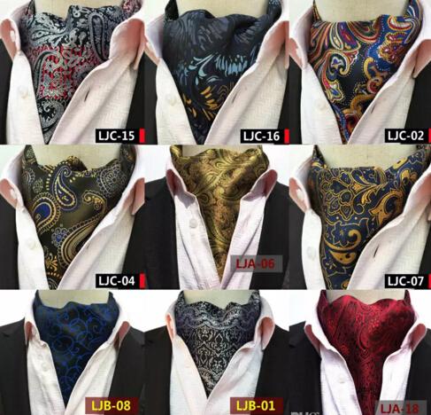 Paisley Cravat Fashion Scarf Luxury Men Wedding Formal Cravat British Style Gentleman Silk Scarves Neck Ties Suit Scarves Business Necktie