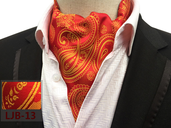 Fashion Retro Cravat Luxury Men Wedding Formal Cravat British Style Gentleman neckerchief Neck Ties Suit Scarves Business Necktie