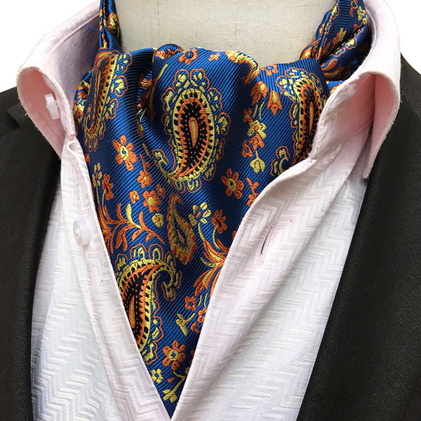 2017 gentlemen, polyester jacquard, men's Fashion Scarf, men's Fashion Scarf Cravat