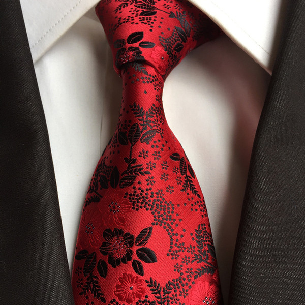 Men Printed Business Tie Male Silk Neck Tie Wedding Party Accessories Formal Necktie Cravat 15colors LLA447