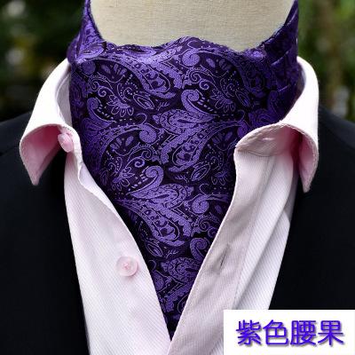 The New England Polyester Jacquard Scarf Paisley Kidney Suit Shirt Collar Towel Scarf Business Tide Neck Tie Luxury