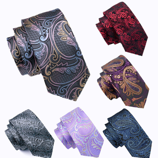 20 Paisley Silk Mens Ties Design Set handkerchief and cufflinks Jacquard Woven Wholesale Necktie Men's Tie Set Hanky Cufflinks free shipping
