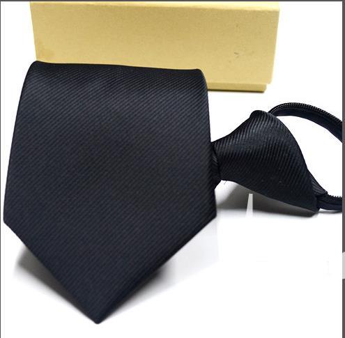 New European and American Men's Fashion, Leisure Business Zipper Tie, Professional Dress, Convenient Lazy Tie Jewelry