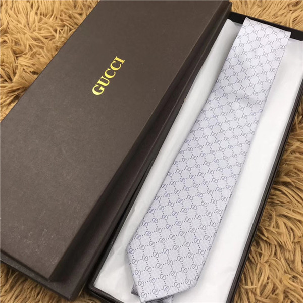 luxury Designer tie high quality 100% silk tie fashion brand gift box 7 cm classic edition brand men's casual narrow tie