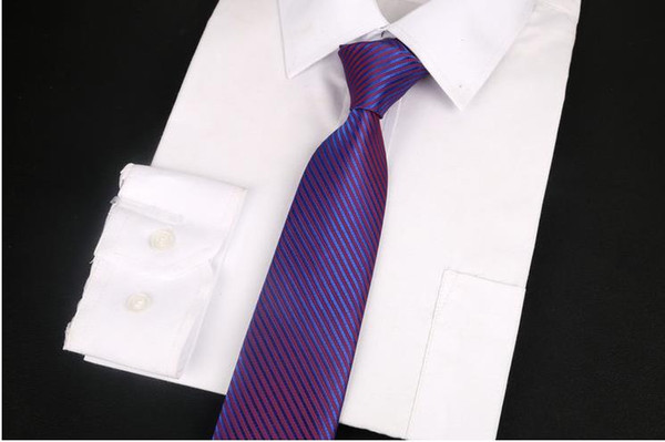 Men's tie up business standard 8 cm skinny twill purple tie han edition tie male professional work