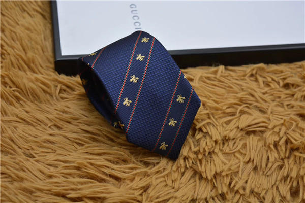 Top 100% silk business tie men fashion casual 7 cm vintage luxury designer tie brand box packaging