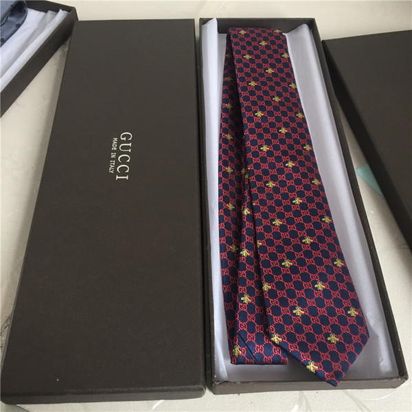 brand silk tie 7.5cm narrow version British tie men's leisure business brand tie narrow version original packaging box