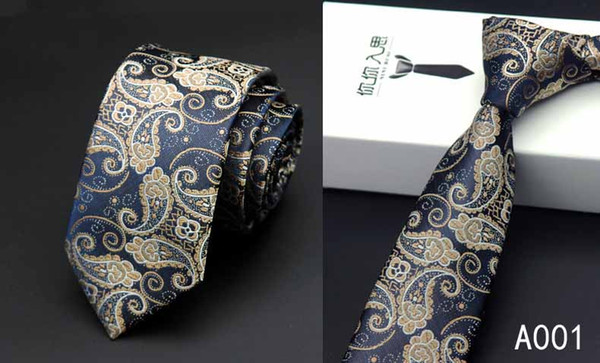 Hot 2018 Top Men's Tie Korean Version Of the Narrow New Upgrade Polyester Silk tie Customization 6CM