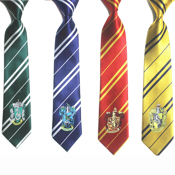 Harry Potter Ties Clothing Accessories Borboleta NeckTie Ravenclaw Hufflepuff Neck Tie Hogwarts Stripe Ties 4 Designs