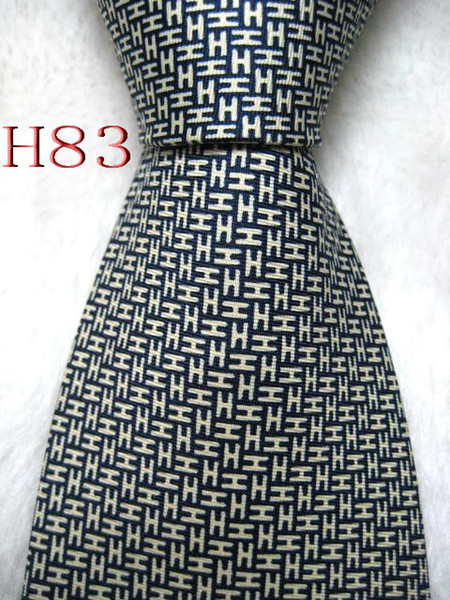 Classical 100% JACQUARD WOVEN HANDMADE Mens Design Perfect Yellow/Blue color Men silk Tie Necktie #083