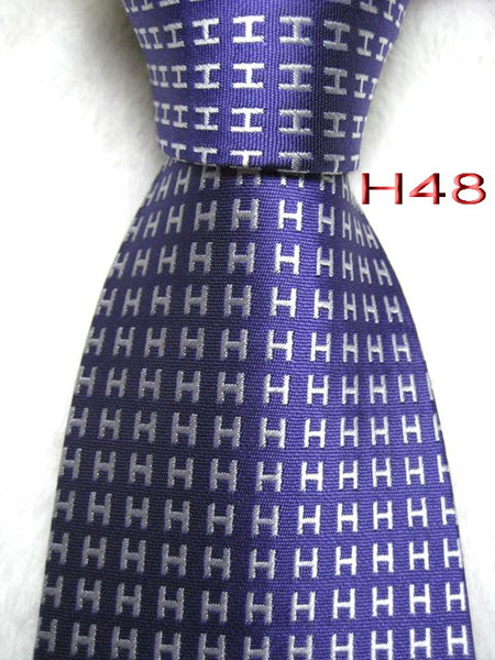 Classical 100% JACQUARD WOVEN HANDMADE Mens Fashion White Character/Lavender/Sky blue/Purple/Red/ Multi color Men silk Tie Necktie 6 colors