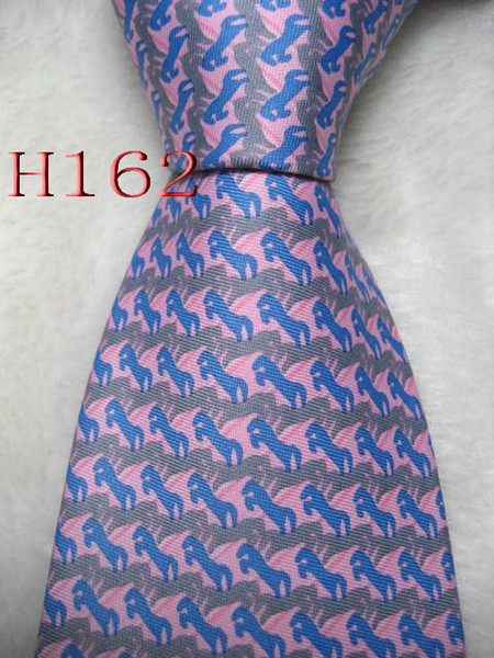 Classical 100% JACQUARD WOVEN HANDMADE Mens Design Perfect Pink/GrayBlue color Men silk Tie Necktie #162