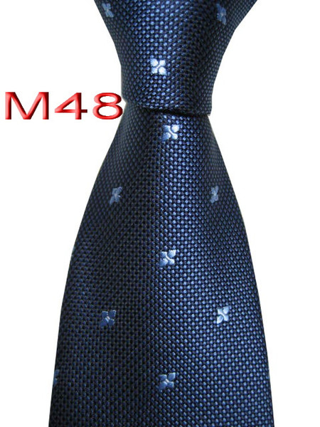 Classical 100% JACQUARD WOVEN HANDMADE Mens Blue Color Bee Men silk Tie Necktie M48