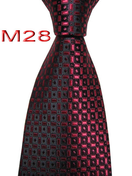 Unique JACQUARD WOVEN HANDMADE Mens Black/Red Character design Men tie Necktie M28