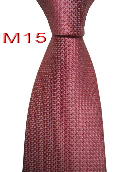 Hot selling M15 JACQUARD WOVEN HANDMADE Classice Orange Color Geometric MEN TIE Necktie