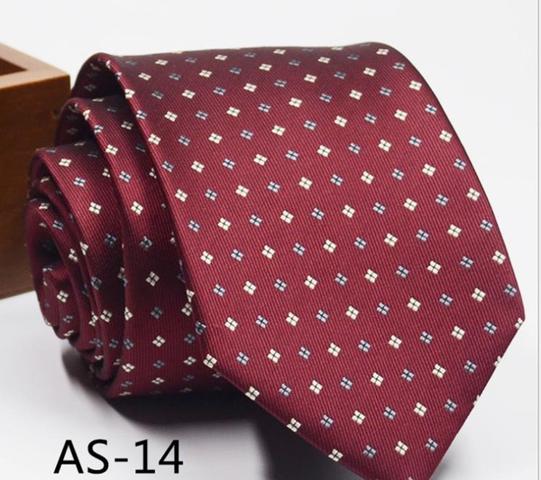 2019 Men's Tie 1960 Needles 8cm Men's Business Stripe Jacquard