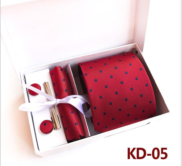 2019 Gift box 6 pieces suit group tie business suit wedding tie