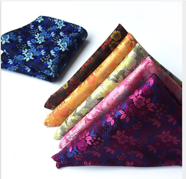 Polyester Fashion Paisley Cymbidium Suit Pocket Towel