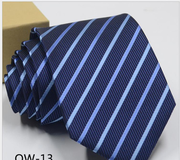 2019 Men's tie business suit tie polyester bridegroom wedding striped tie