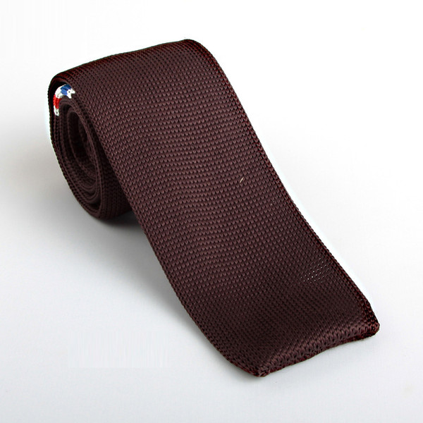 New Men's Wool Knitting Leisure Flat Tie High-end Business Narrow Knitted Wool Adult Tie Wholesale