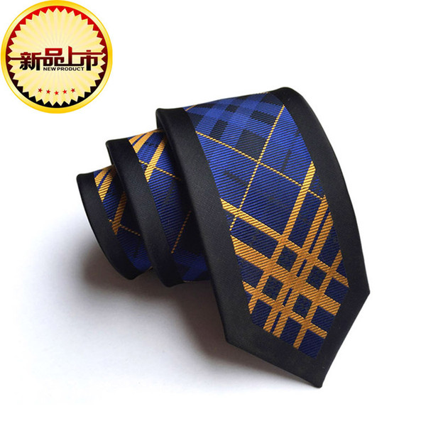 Manufacturers custom wholesale and retail new personality fashion tie polyester silk jacquard 6cm narrow positioning tie