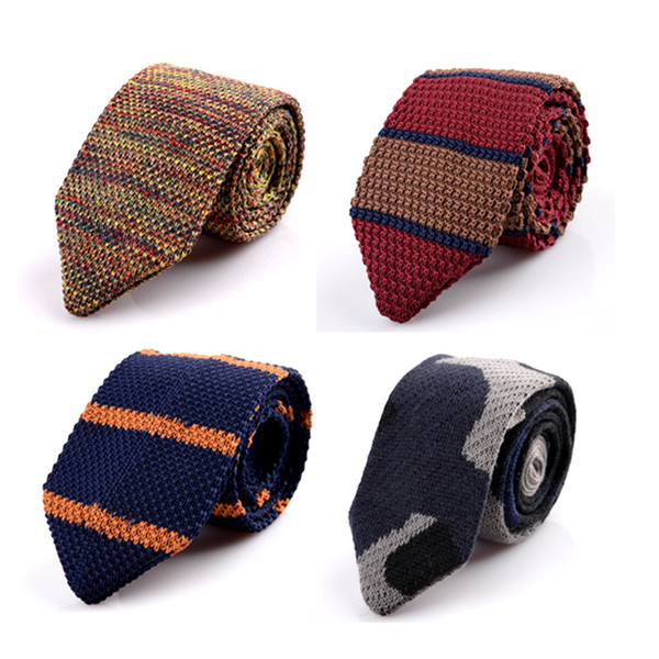 Cross-border knitted tie manufacturers specializing in fashion accessories wholesale arrow-shaped men's and women's ties