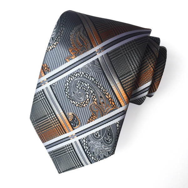 Men's tie explosions casual dress professional business men's tie polyester silk jacquard tie factory spot wholesale 8cm 12 pcs